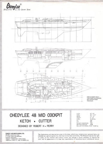 Cheoy Lee 48 Specification Brochure
