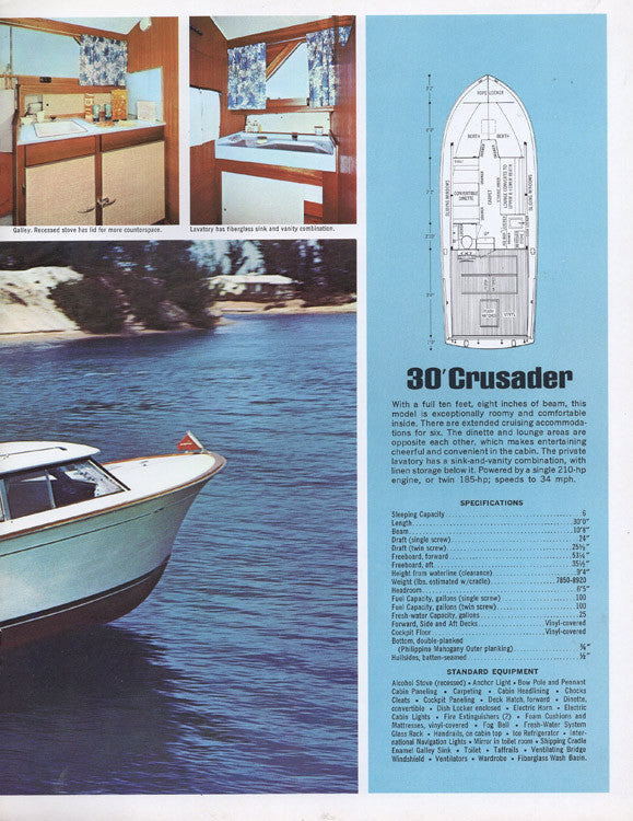Chris Craft 1967 Crusader Brochure