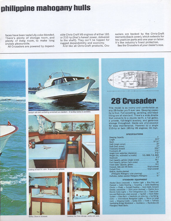 Chris Craft 1967 Crusader Brochure