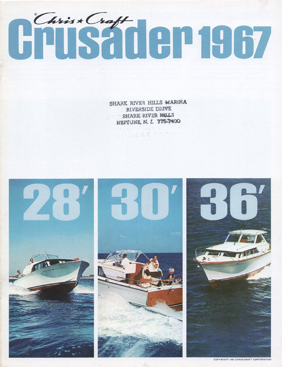 Chris Craft 1967 Crusader Brochure