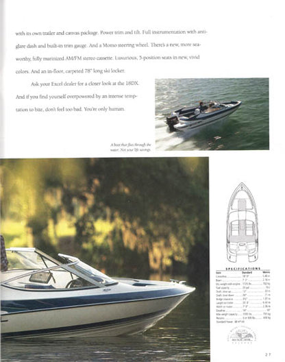 Wellcraft 1994 Excel Brochure