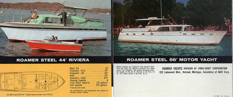 Chris Craft 1962 Roamer Abbreviated Brochure