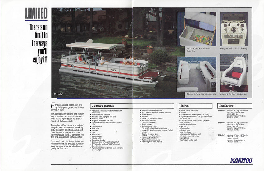 Manitou 1990 Pontoon Brochure