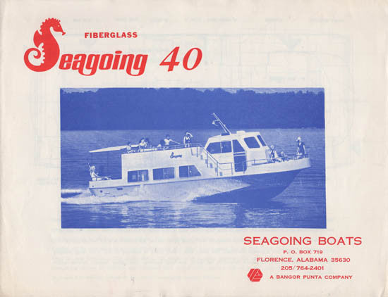 Seagoing 40 Houseboat Specification Brochure