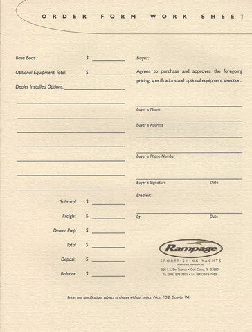 Rampage 30 Express Specification Brochure