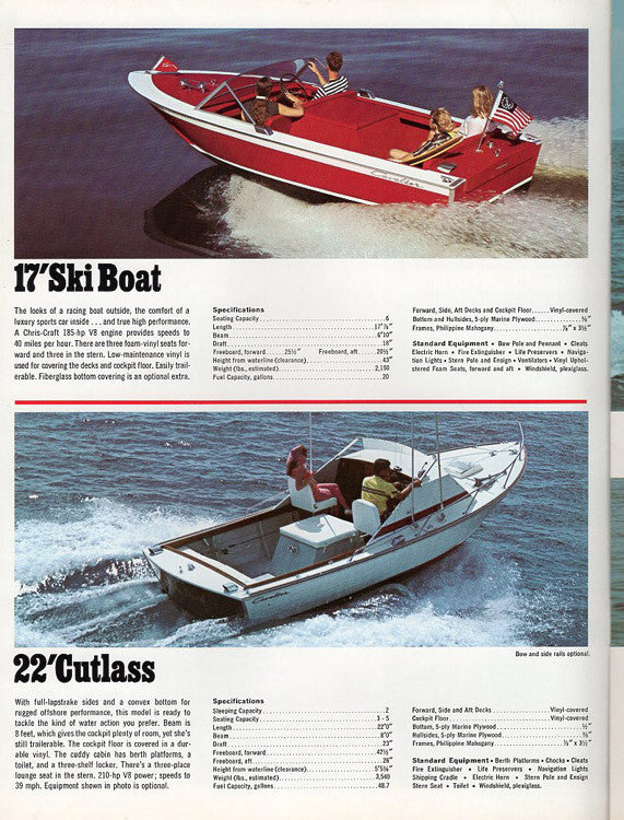 Chris Craft 1968 Cavalier Brochure