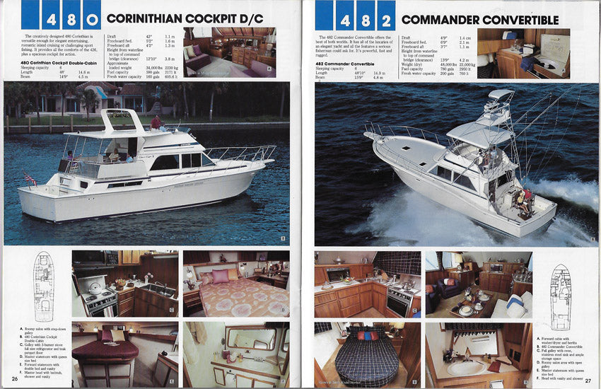 Chris Craft 1986 Cruisers Brochure