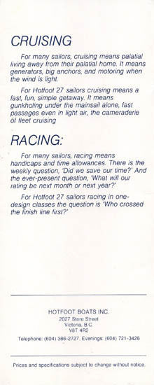 Hotfoot 27 Brochure