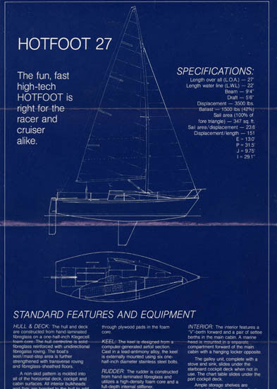 hotfoot 27 sailboat for sale