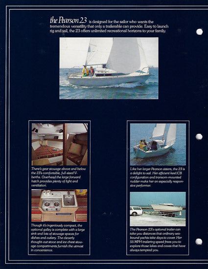 Pearson 23 Brochure