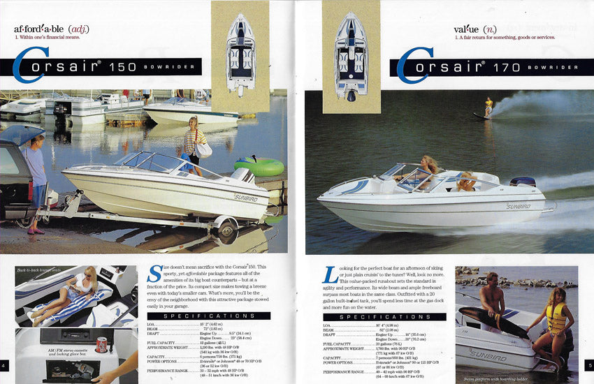 Sunbird 1994 Brochure