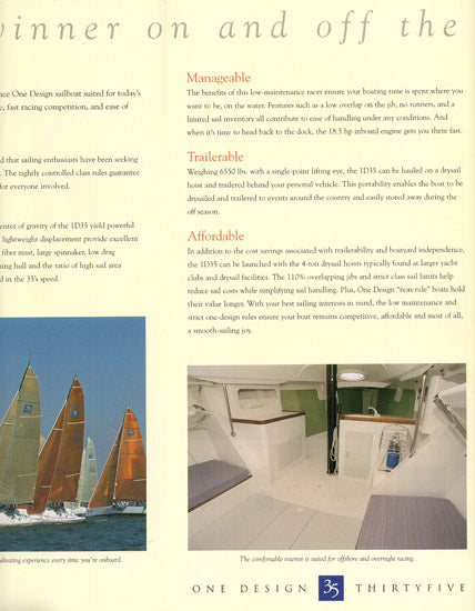 One Design 35 Brochure