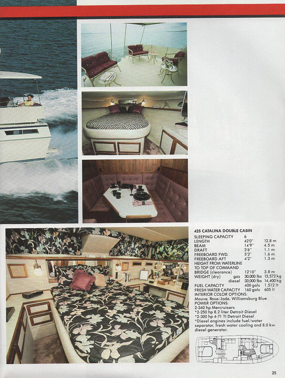 Chris Craft 1985 Cruisers Brochure