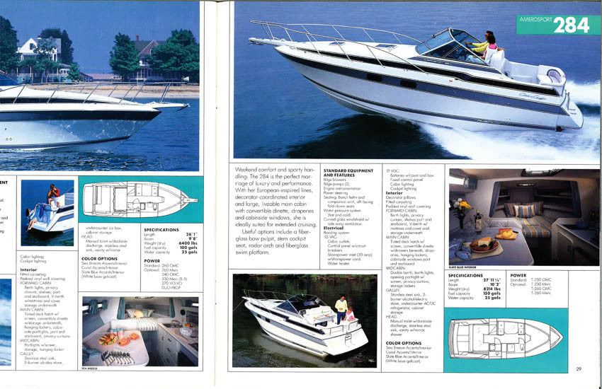 Chris Craft 1988 Sport & High Performance Brochure