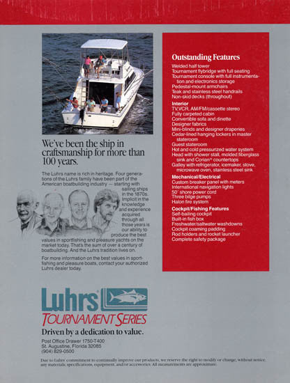 Luhrs 400 Tournament Brochure