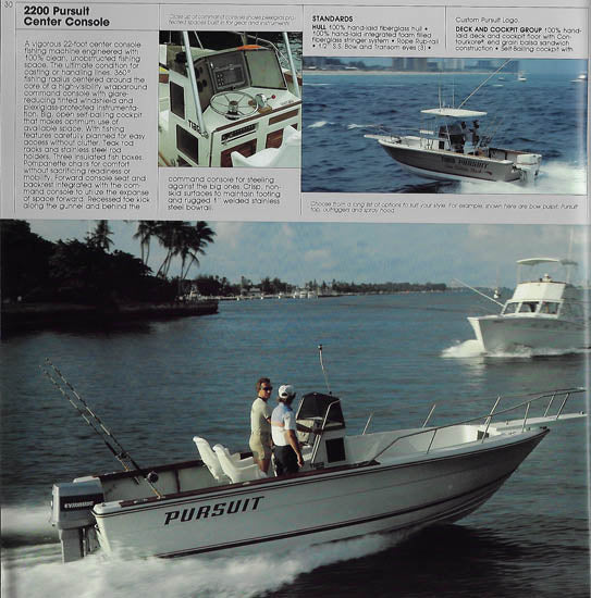 Tiara & Pursuit 1985 Brochure