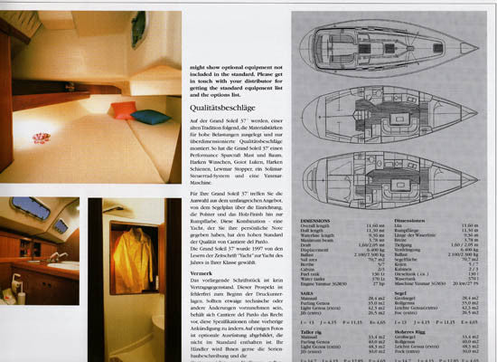 Grand Soleil 37 Brochure