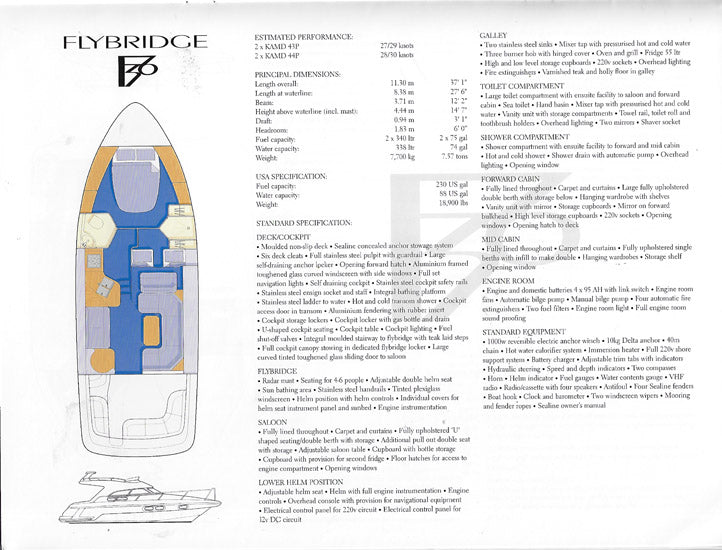 Sealine 1998 Brochure Package