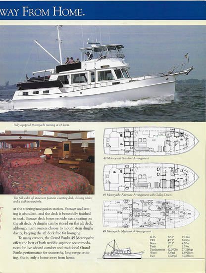 Grand Banks 49 Classic & Motoryacht Brochure