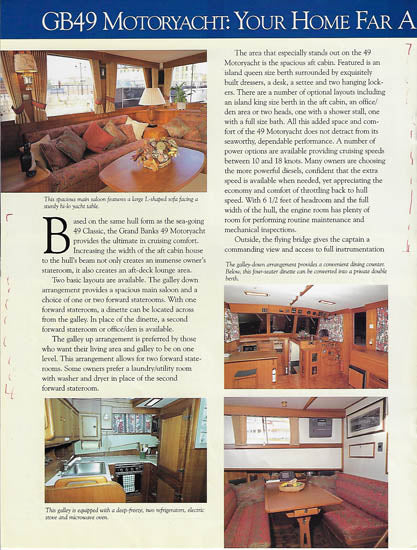 Grand Banks 49 Classic & Motoryacht Brochure