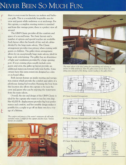 Grand Banks 49 Classic & Motoryacht Brochure