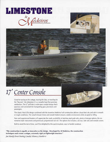 Medeiros Limestone 17 Center Console Brochure