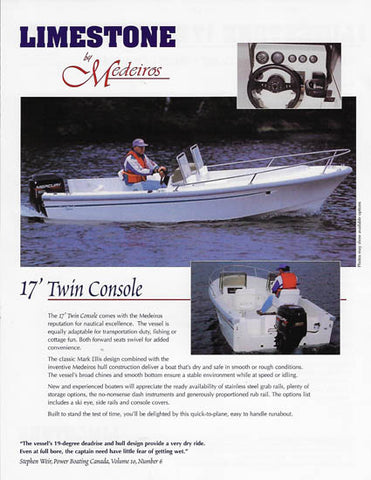 Medeiros Limestone 17 Twin Console Brochure