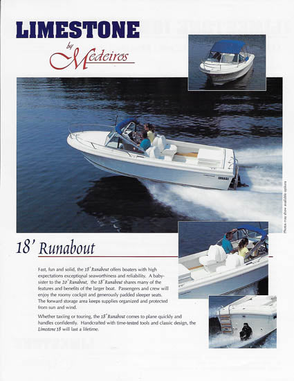 Medeiros Limestone 18 Runabout Brochure