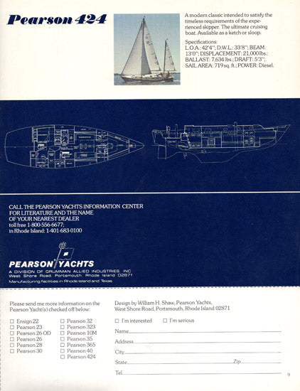 Pearson 1979 Brochure