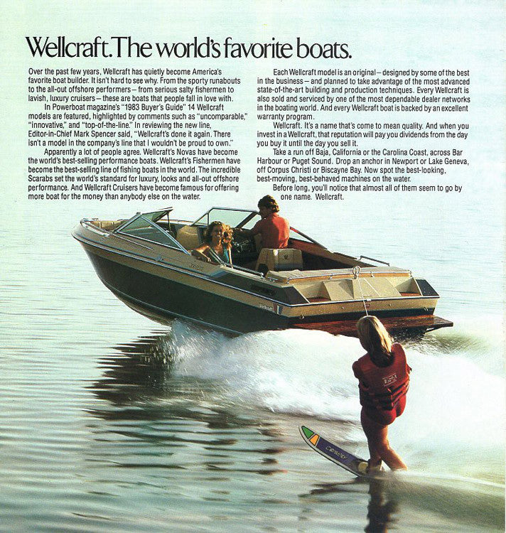 Wellcraft 1984 Abbreviated Brochure – SailInfo I boatbrochure.com