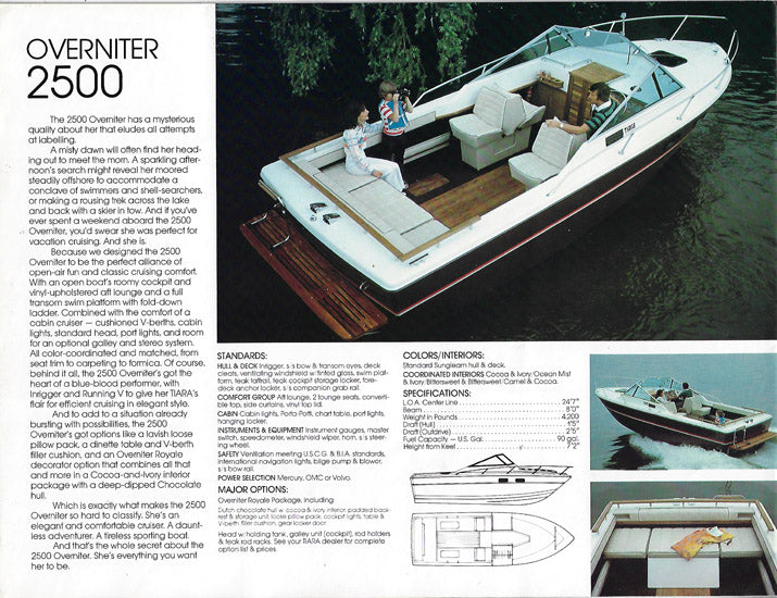 Tiara 1978 Brochure – SailInfo I boatbrochure.com