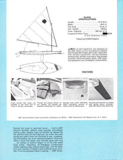 AMF Alcort Sunfish Brochure