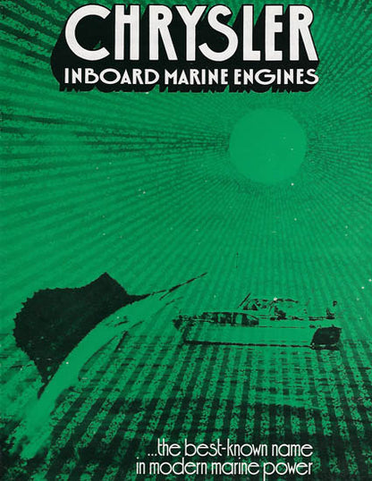 Chrysler 1972 Inboard Engines Brochure