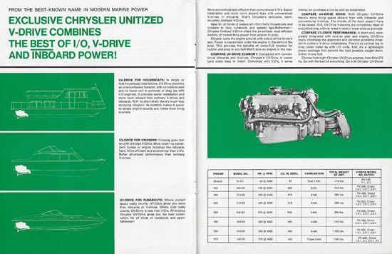 Chrysler 1972 Inboard Engines Brochure