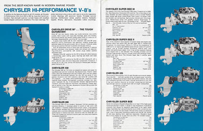 Chrysler 1972 Inboard/Outboard Engines Brochure