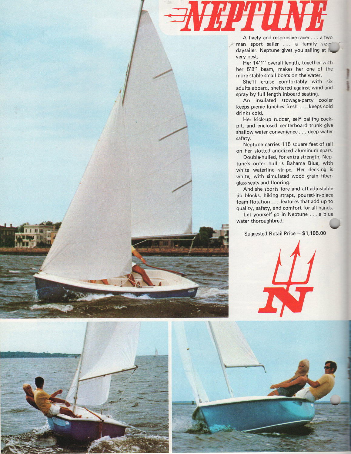 American Fiberglass 1972 Sailboat Brochure