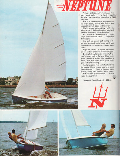 American Fiberglass 1972 Sailboat Brochure