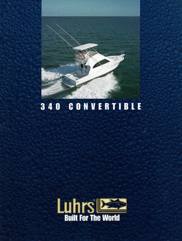 Luhrs 340 Convertible Brochure