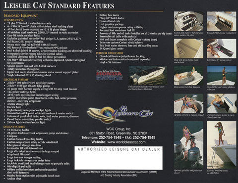 World Cat Leisure Cat Brochure