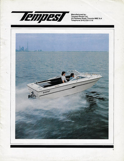Tempest 1980s Brochure
