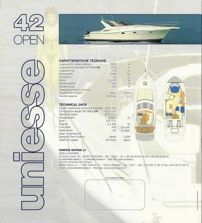 Uniesse 42 Open Brochure