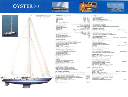 Oyster 1990s Specification Brochure