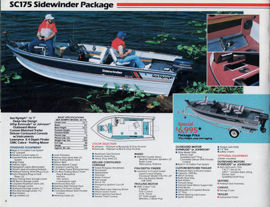 Sea Nymph 1989 Package Brochure