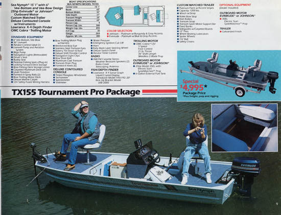 Sea Nymph 1989 Package Brochure
