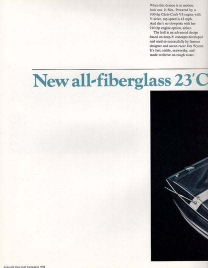 Chris Craft Commander 23 Brochure