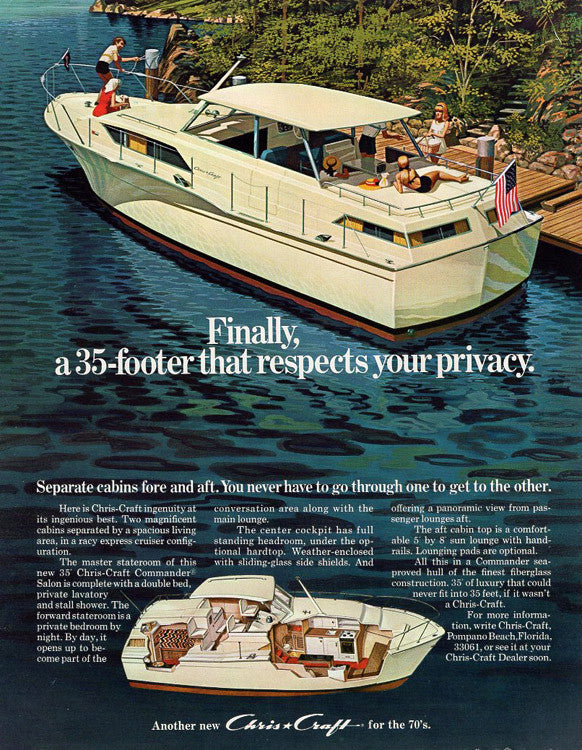 Chris Craft Commander 35 Salon Brochure