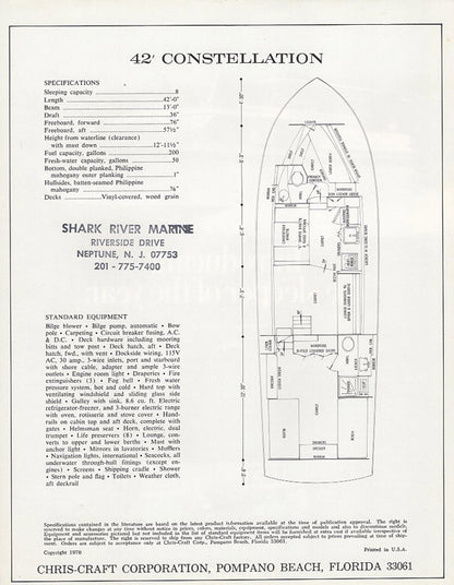 Chris Craft Constellation 42 Brochure