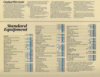 Hunter 1980 Brochure