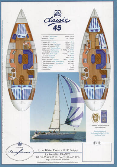 Dufour 45 Classic Brochure