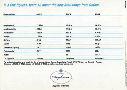 Dufour Atoll Series Brochure